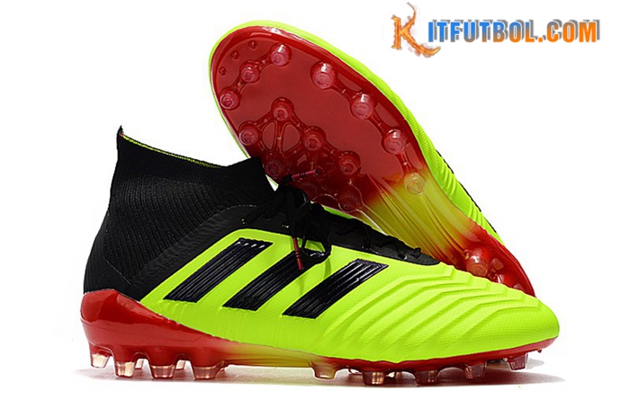 Adidas Botas De Fútbol Predator 18.1 AG Verde/Negro