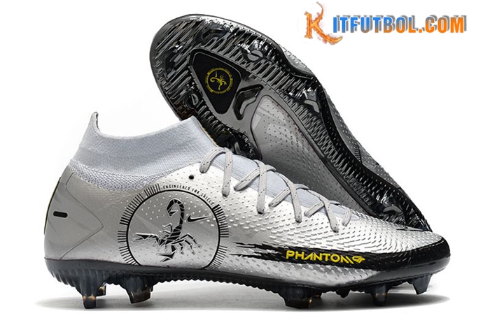 Nike Botas De Fútbol Phantom Scorpion Elite Dynamic Fit FG Plata