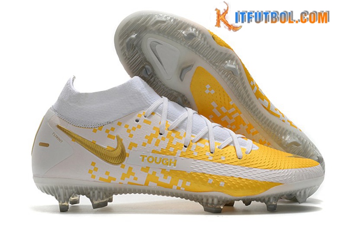 Nike Botas De Fútbol Phantom GT Elite Dynamic Fit FG Blanco/Naranja