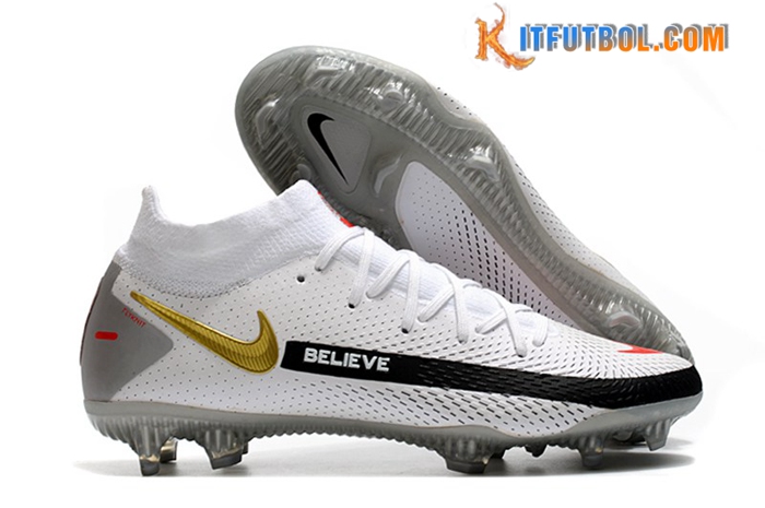 Nike Botas De Fútbol Phantom GT Elite Dynamic Fit FG Blanco