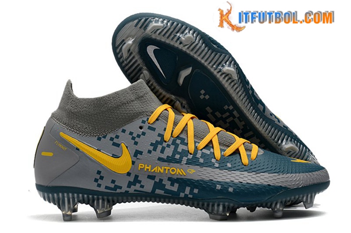 Nike Botas De Fútbol Phantom GT Elite Dynamic Fit FG Verde/Gris
