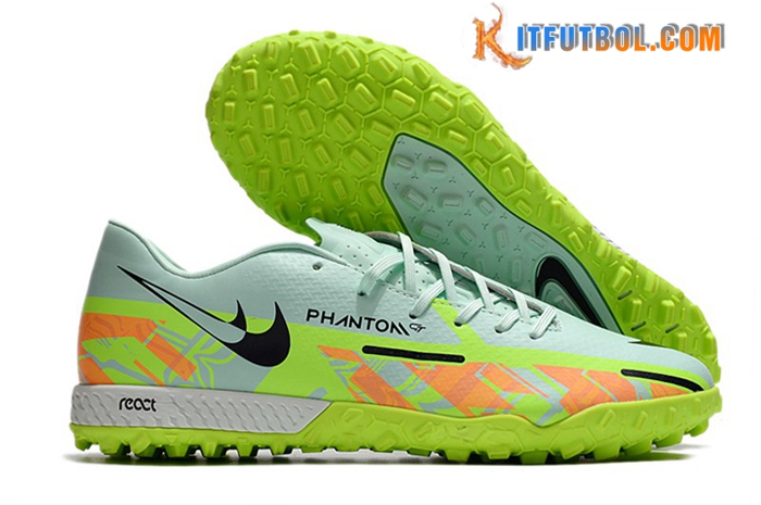 Nike Botas De Fútbol React Phantom GT2 Pro TF Verde