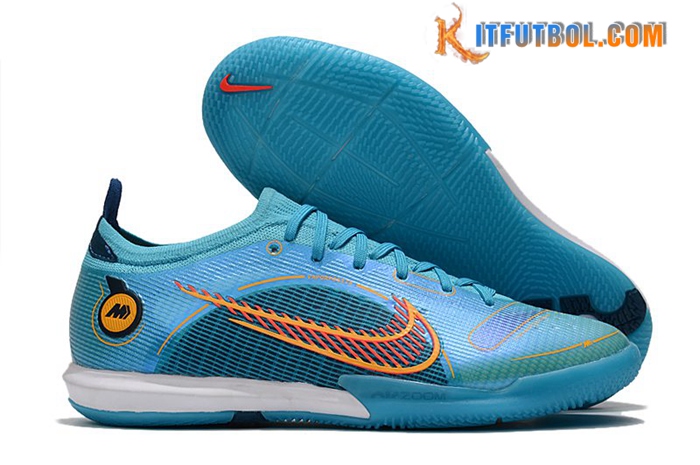 Nike Botas De Fútbol Vapor 14 Elite IC Azul Claro