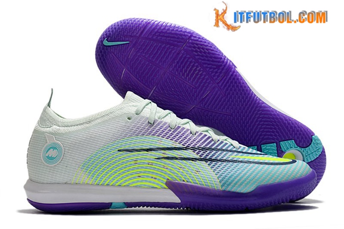 Nike Botas De Fútbol Vapor 14 Elite IC Violeta/Verde