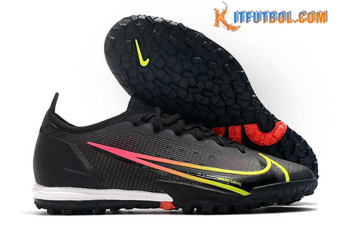 Nike Botas De Fútbol Vapor 14 Elite TF Negro