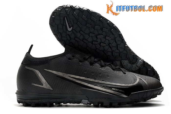 Nike Botas De Fútbol Vapor 14 Elite TF Negro