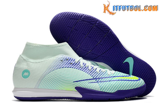Nike Botas De Fútbol Mercurial Superfly VIII Academy IC Violeta/Verde