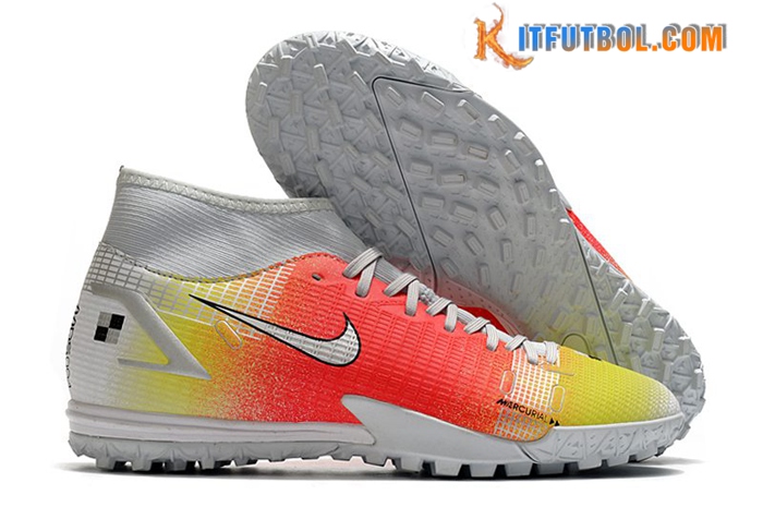 Nike Botas De Fútbol Superfly 8 Academy TF Rojo/Amarillo