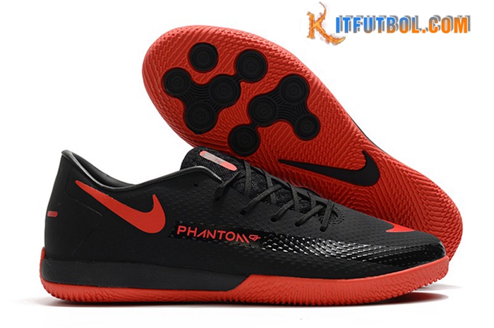 Nike Botas De Fútbol React Phantom GT Pro IC Negro