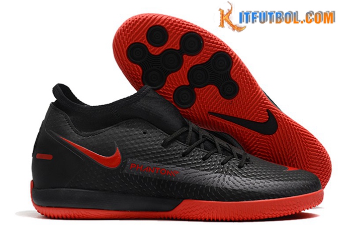 Nike Botas De Fútbol Phantom GT Academy Dynamic Fit IC Negro