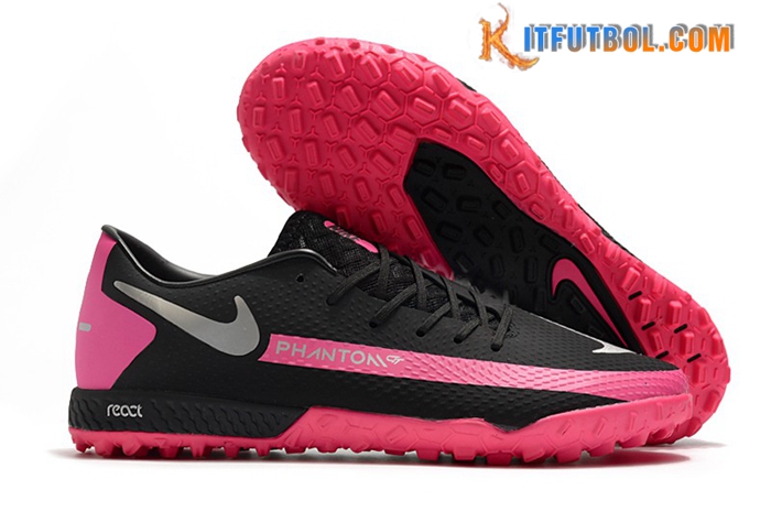 Nike Botas De Fútbol React Phantom GT Pro TF Negro