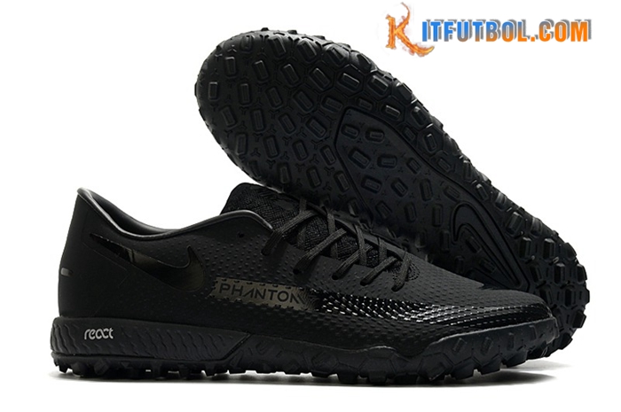 Nike Botas De Fútbol React Phantom GT Pro TF Negro