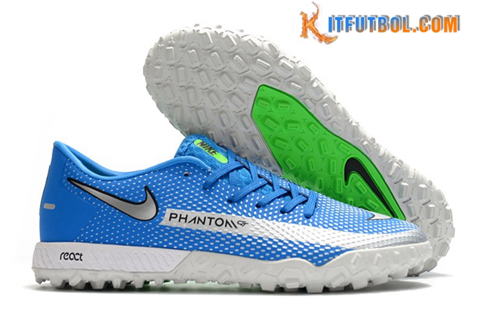 Nike Botas De Fútbol React Phantom GT Pro TF Azul
