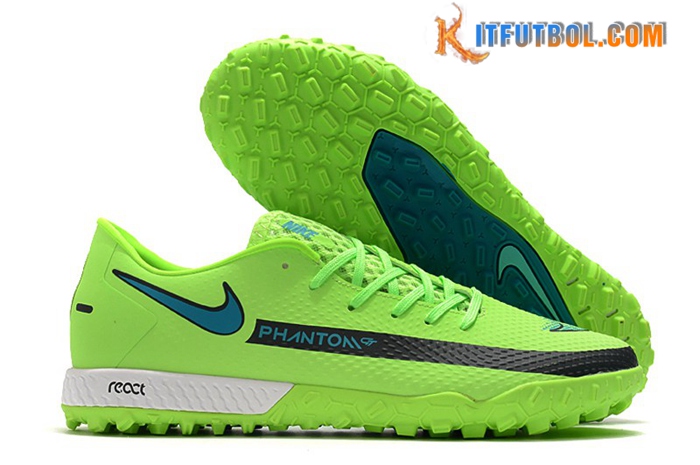 Nike Botas De Fútbol React Phantom GT Pro TF Verde