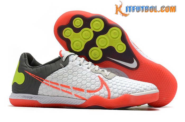Nike Botas De Fútbol Reactgato IC Blanco