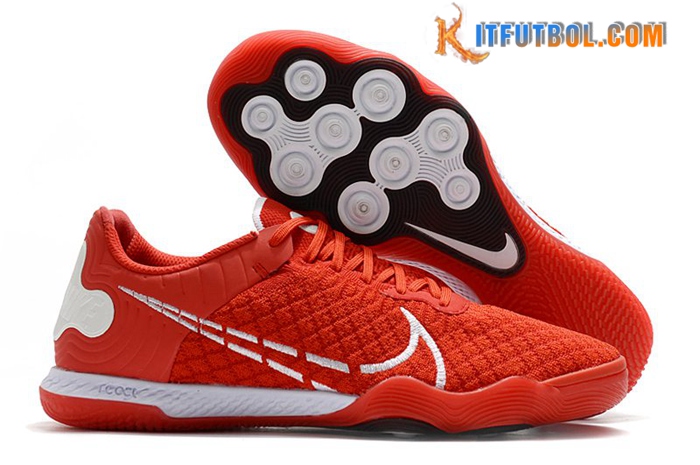 Nike Botas De Fútbol Reactgato IC Rojo