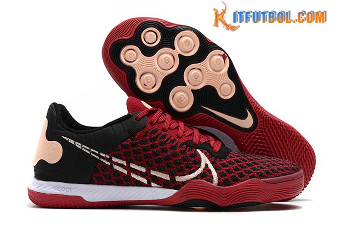 Nike Botas De Fútbol Reactgato IC Rojo/Negro