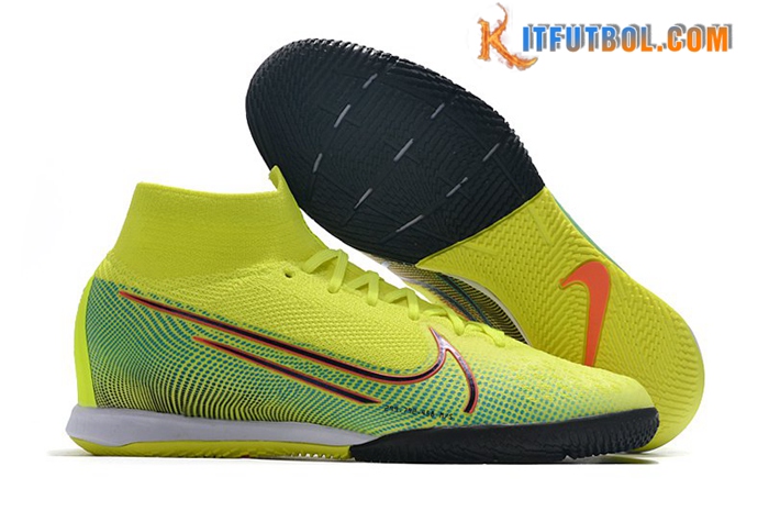 Nike Botas De Fútbol Mercurial Superfly 7 Elite MDS IC Amarillo/Verde