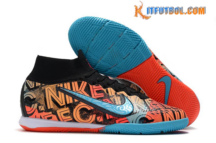 Nike Botas De Fútbol Mercurial Superfly 7 Elite MDS IC Naranja/Azul