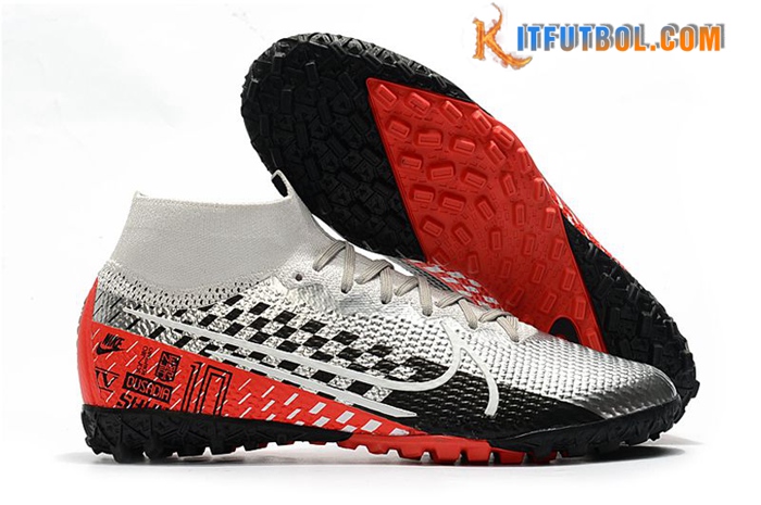 Nike Botas De Fútbol Mercurial Superfly 7 Elite MDS TF Plata