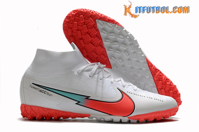 Nike Botas De Fútbol Mercurial Superfly 7 Elite MDS TF Blanco