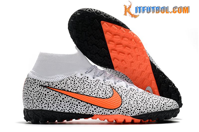 Nike Botas De Fútbol Mercurial Superfly 7 Elite MDS TF Blanco/Negro