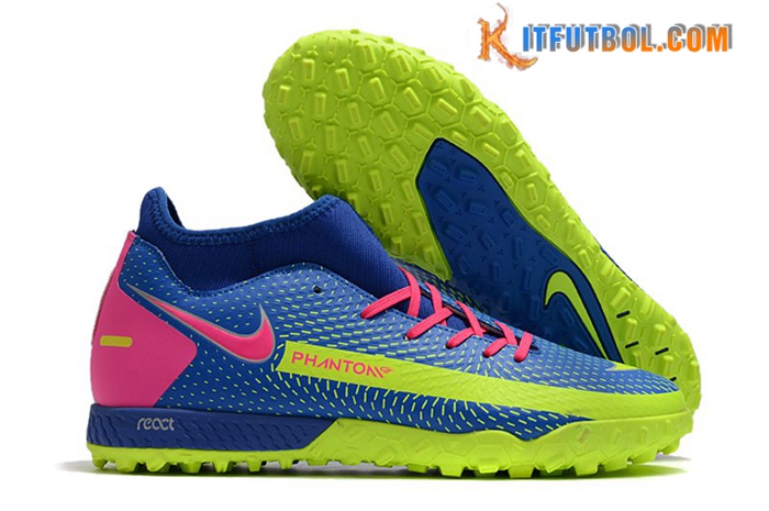 Nike Botas De Fútbol Phantom GT Academy Dynamic Fit TF Azul