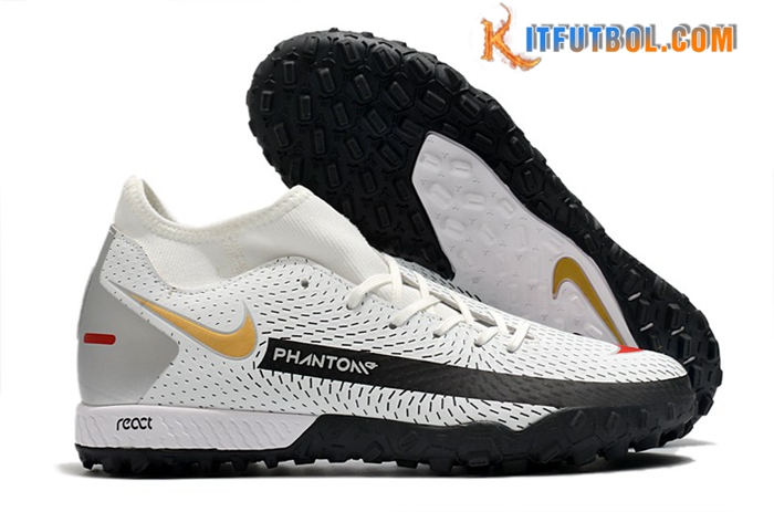 Nike Botas De Fútbol Phantom GT Academy Dynamic Fit TF Blanco