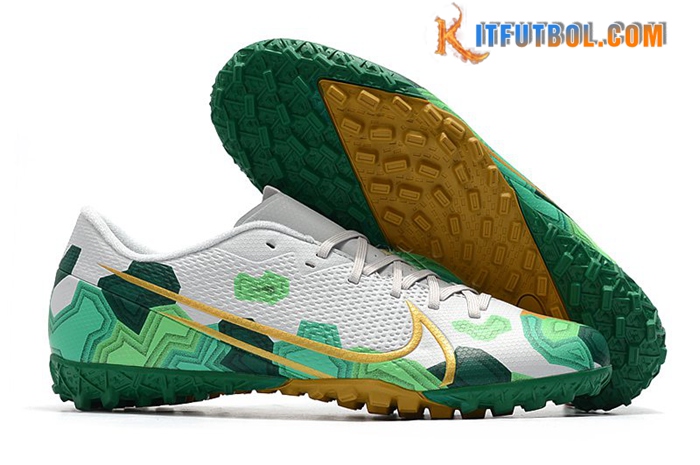 Nike Botas De Fútbol Mercurial Vapor 13 Academy TF Blanco/Verde