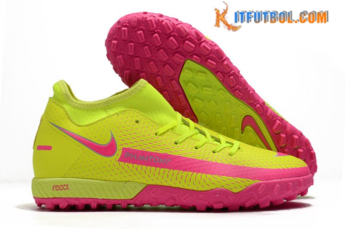 Nike Botas De Fútbol Phantom GT Academy Dynamic Fit TF Amarillo
