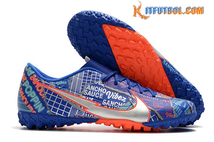Nike Botas De Fútbol Mercurial Vapor 13 Academy TF Azul