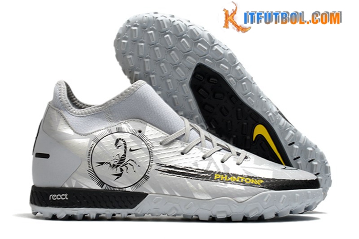 Nike Botas De Fútbol Phantom GT Academy Dynamic Fit TF Gris