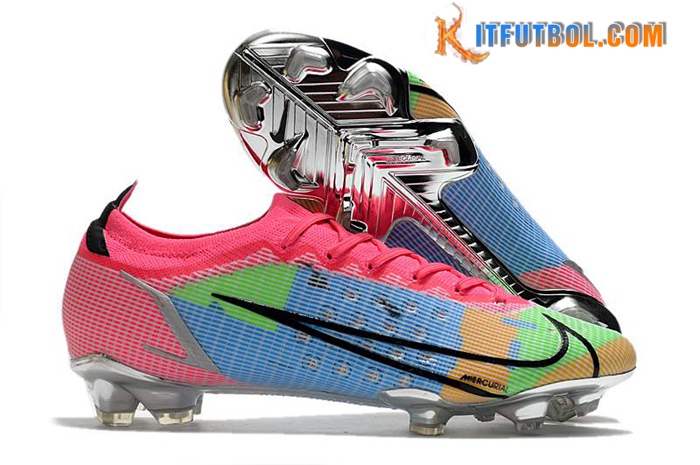 Nike Botas De Fútbol Vapor 14 Elite MDS FG Azul/Rosa