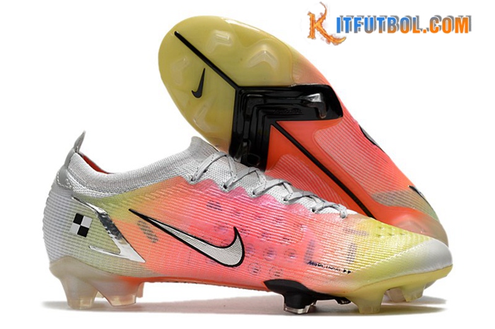 Nike Botas De Fútbol Vapor 14 Elite MDS FG Rosa/Amarillo