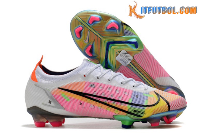 Nike Botas De Fútbol Vapor 14 Elite FG Rosa/Blanco