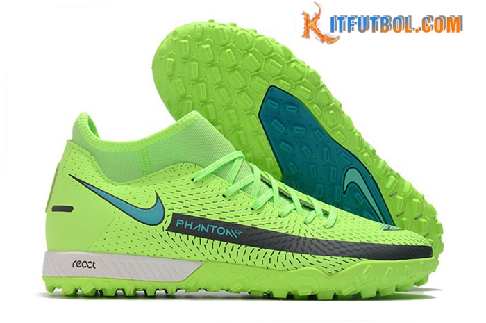 Nike Botas De Fútbol Phantom GT Academy Dynamic Fit TF Verde