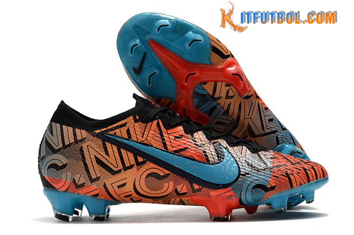 Nike Botas De Fútbol Vapor 14 Elite FG Naranja/Azul