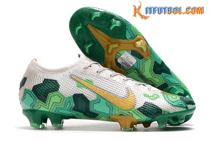 Nike Botas De Fútbol Mercurial Vapor 13 Elite FG Blanco/Verde