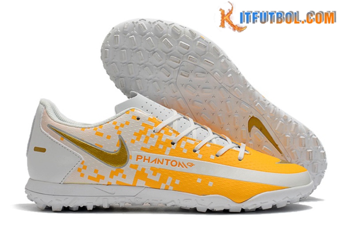 Nike Botas De Fútbol Phantom GT Club TF Naranja/Blanco