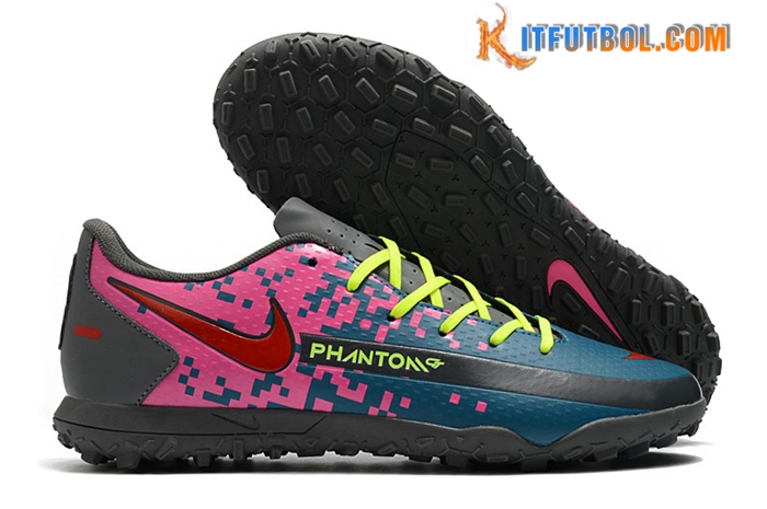 Nike Botas De Fútbol Phantom GT Club TF Rosa/Verde