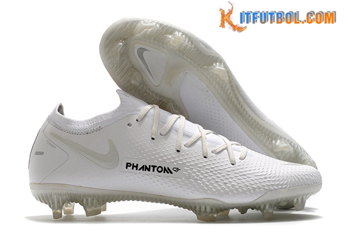 Nike Botas De Fútbol Phantom GT Elite FG Blanco