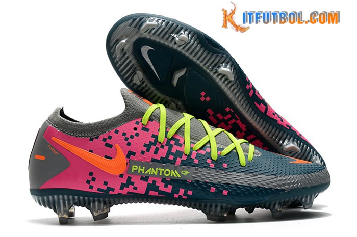 Nike Botas De Fútbol Phantom GT Elite FG Verde/Rosa