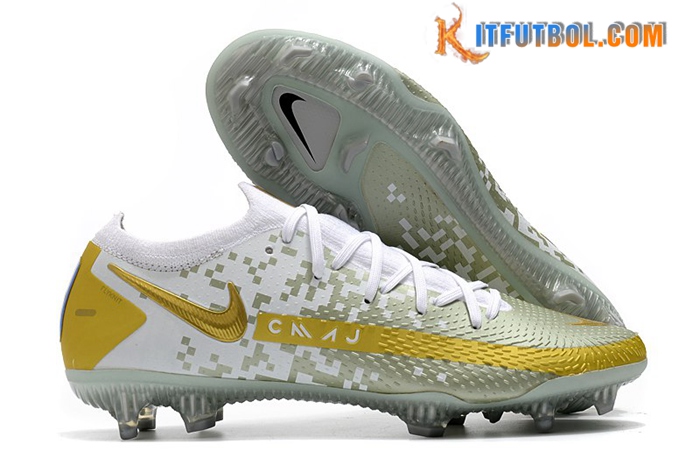 Nike Botas De Fútbol Phantom GT Elite FG Verde/Blanco