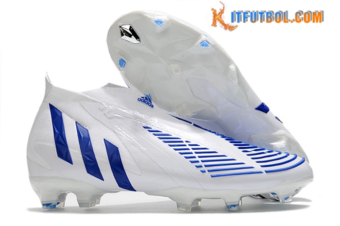 Adidas Botas De Fútbol Predator Edge+ FG Blanco/Azul