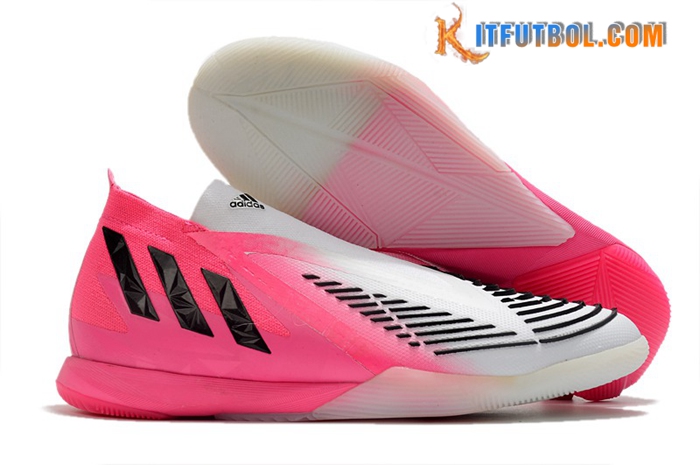 Adidas Botas De Fútbol Predator Edge1 IC Rosa/Blanco