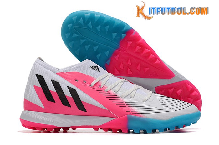 Adidas Botas De Fútbol Predator Edge.3 TF Blanco/Rosa