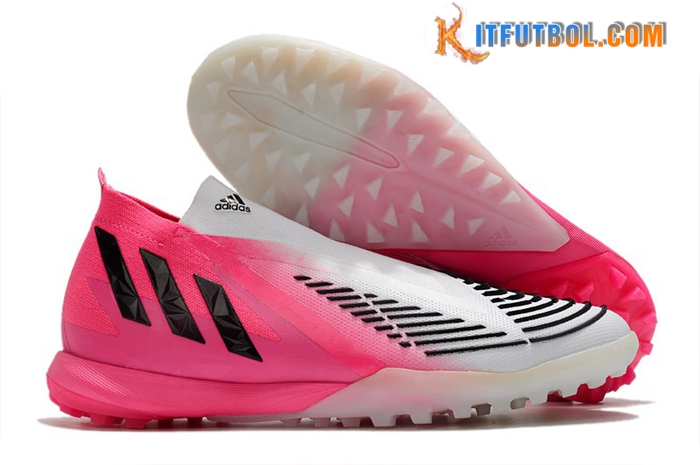 Adidas Botas De Fútbol Predator Edge1 TF Blanco/Rosa