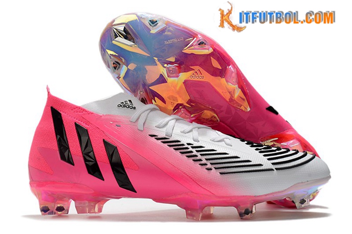 Adidas Botas De Fútbol Predator Edge.1 FG Rosa/Blanco