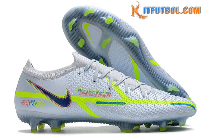 Nike Botas De Fútbol Phantom GT2 Elite FG White Blanco/Verde