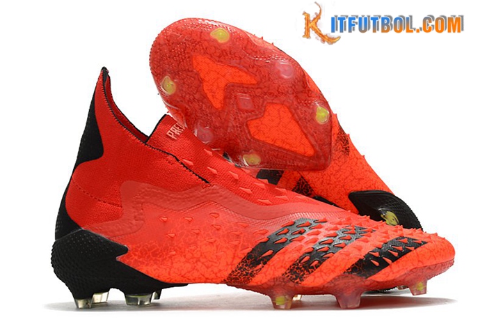 Adidas Botas De Fútbol Predator Freak + FG Rojo